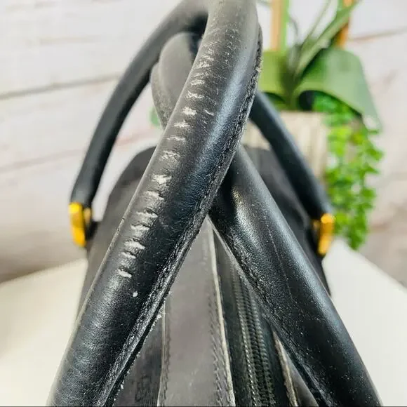 Gucci Black GG Supreme Canvas Boston Satchel with Crossbody Strap Authentic - Picture 12 of 15